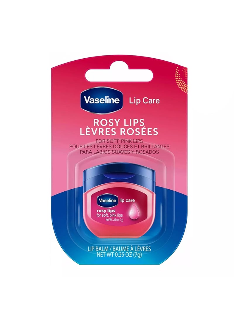 Vaseline Lip Therapy Petroleum Jelly Rosy Lips, Moisturize & Soothes Dry Lips, 7g