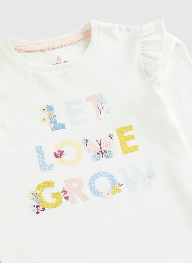 mothercare Let Love Grow Pyjamas - 2 Pack