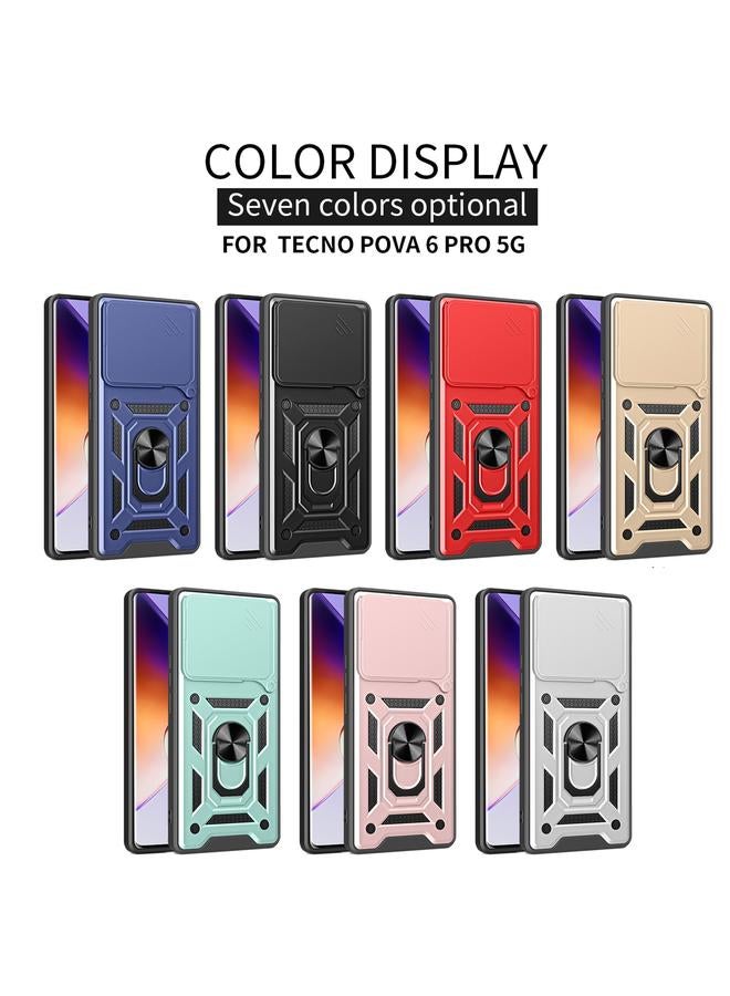 erorex Case For Tecno Pova 6 Pro Sliding Camera Cover Design TPU+PC Phone Case - Image 2