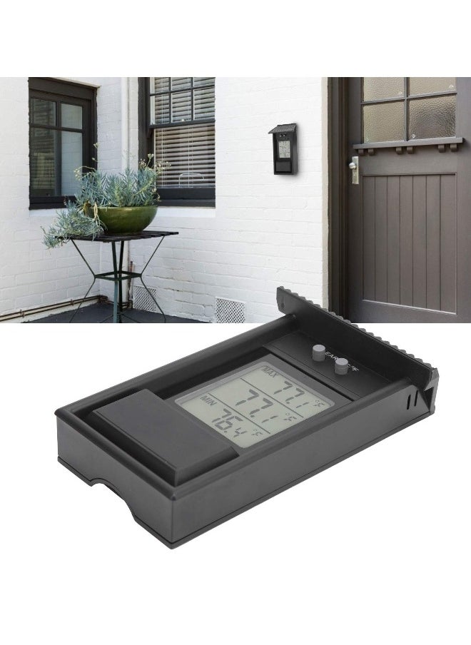 Generic Digital Greenhouse Thermometer with Hook up ℃ or ℉ Display Maximum and Minimum Temperature Monitoring with memory function for Garden Greenhouse Indoor Room Home Refrigerator Greenhouse Black  - Image 5
