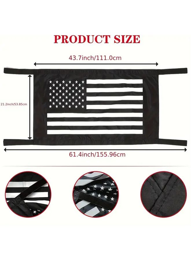 USA Flag Roof Hammock Waterproof Nylon Comfortable for Jeep Outdoor Beach Use - Image 2