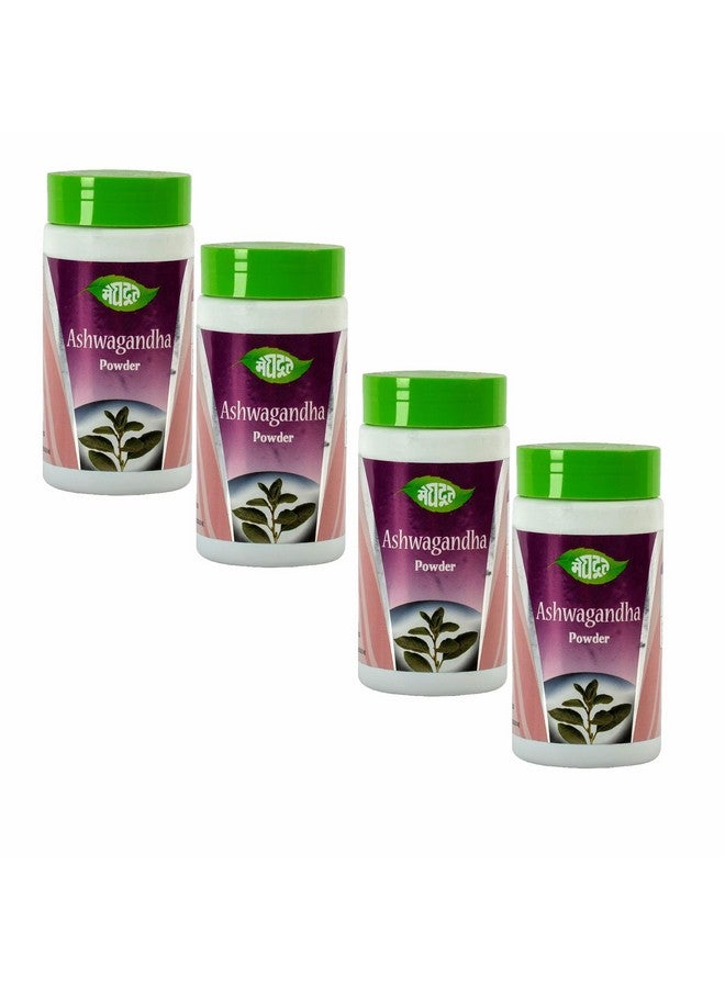 Meghdoot Ashwagandha Churna 100% Pure Herbal Powder for Strength Stamina Energy and Stress Relief Ayurvedic Health Supplement 100gm (Pack of 4) - Image 1