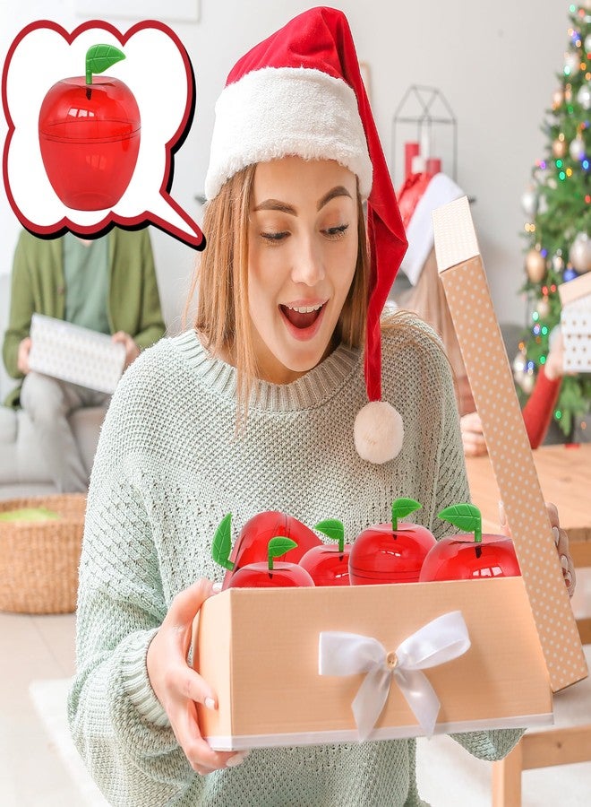 Yuronam 5 Pcs Large Plastic Apple Container Apple Shaped Candy Toy Gift Filled Containers for Graduation Thank You Teacher Gift, Back to School Gift, Party Favors - Image 5