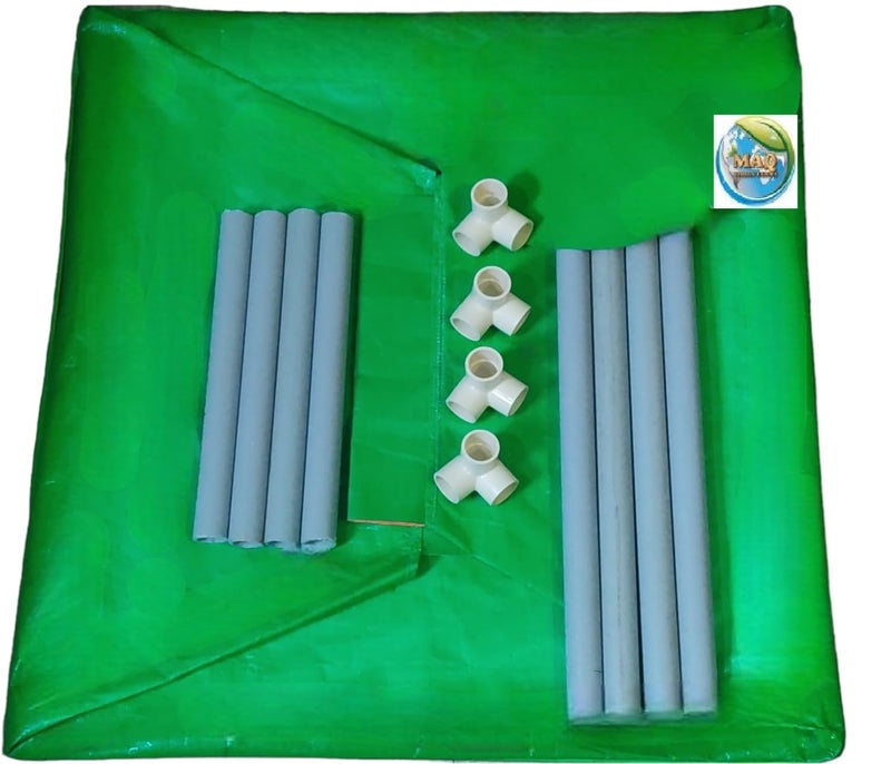 MASHKI HDPE Rectangular growbag with PVC Pipe Supporting Home Kitchen Terrace Gardening Planter (24x24x12) - Image 4