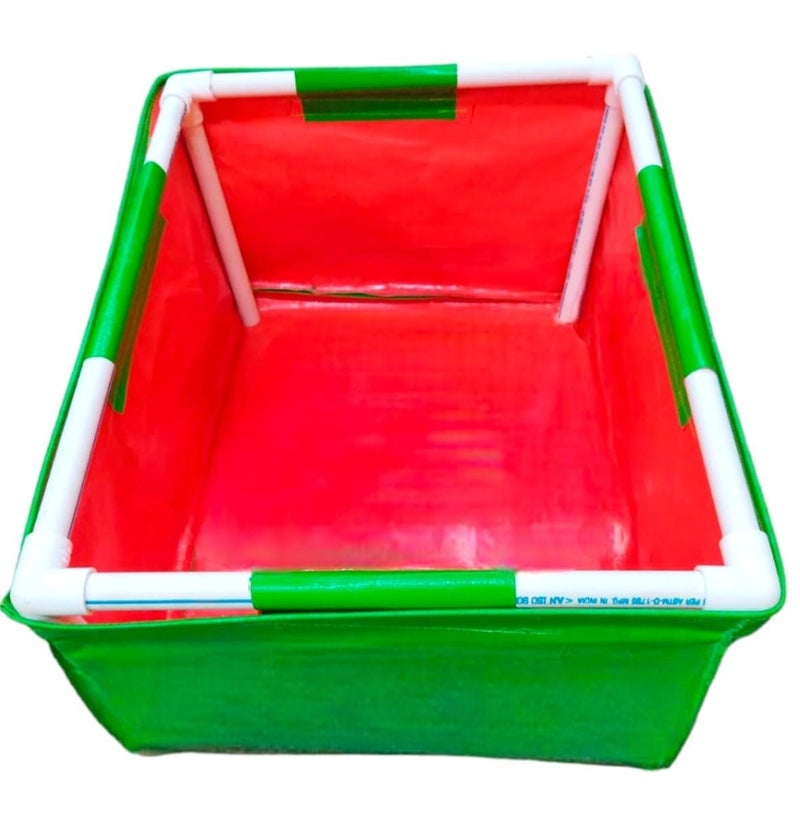 MASHKI HDPE Rectangular growbag with PVC Pipe Supporting Home Kitchen Terrace Gardening Planter (24x24x12) - Image 5