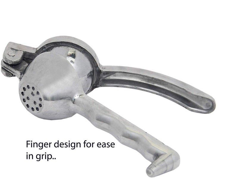Dharam Paul Traders Lemon Squeezer Steel Polish, Nimbu Presser for Kitchen shikanji, Lemon Juice Extractor,lemon juicer, Food grade aluminium, heavy duty, 1 Piece. - Image 2