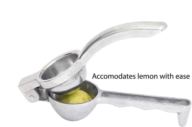 Dharam Paul Traders Lemon Squeezer Steel Polish, Nimbu Presser for Kitchen shikanji, Lemon Juice Extractor,lemon juicer, Food grade aluminium, heavy duty, 1 Piece. - Image 4