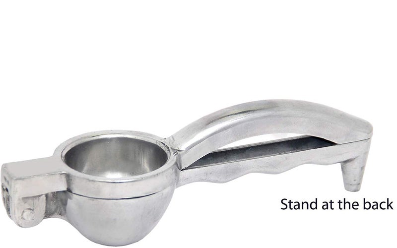 Dharam Paul Traders Lemon Squeezer Steel Polish, Nimbu Presser for Kitchen shikanji, Lemon Juice Extractor,lemon juicer, Food grade aluminium, heavy duty, 1 Piece. - Image 3