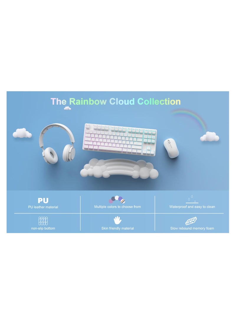 PIWIJOY Cloud Pad Keyboard Wrist Rest Soft Memory Foam  - Image 5