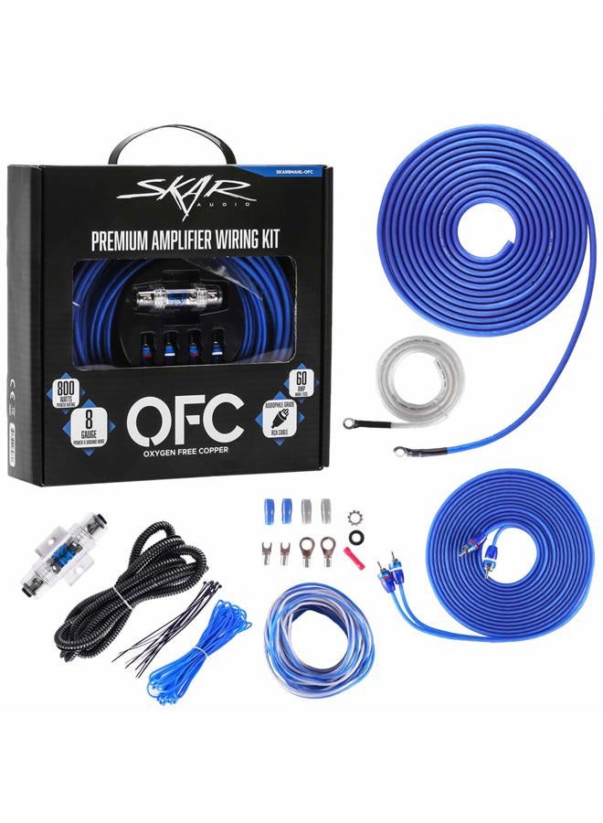 SKAR AUDIO 8 Gauge OFC Complete Amplifier Installation Wiring Kit, SKAR8MANL-OFC - Image 2