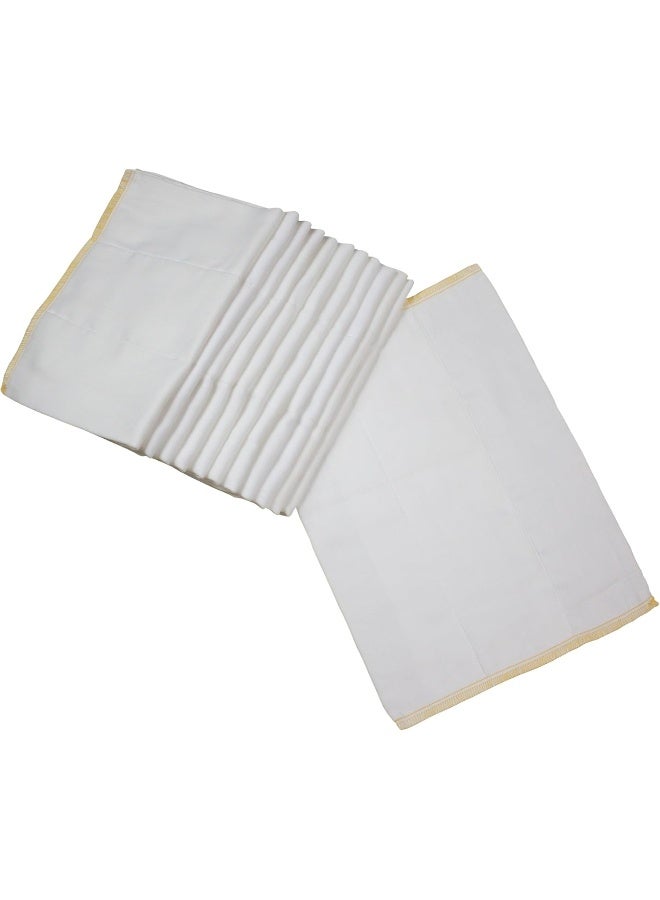 OsoCozy أوسوكوزي - حفاضات قطن هندي مطوية (دزينة) - حفاضات أطفال ناعمة وامتصاصها عالي مصنوعة من 100% قطن هندي - حفاضات حديثي الولادة، 10"x14"، تناسب 6-10 أرطال - جودة خدمة الحفاضات (DSQ)، (حديثي الولادة، 4x6x4) - Image 1