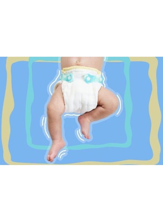 OsoCozy أوسوكوزي - حفاضات قطن هندي مطوية (دزينة) - حفاضات أطفال ناعمة وامتصاصها عالي مصنوعة من 100% قطن هندي - حفاضات حديثي الولادة، 10"x14"، تناسب 6-10 أرطال - جودة خدمة الحفاضات (DSQ)، (حديثي الولادة، 4x6x4) - Image 4