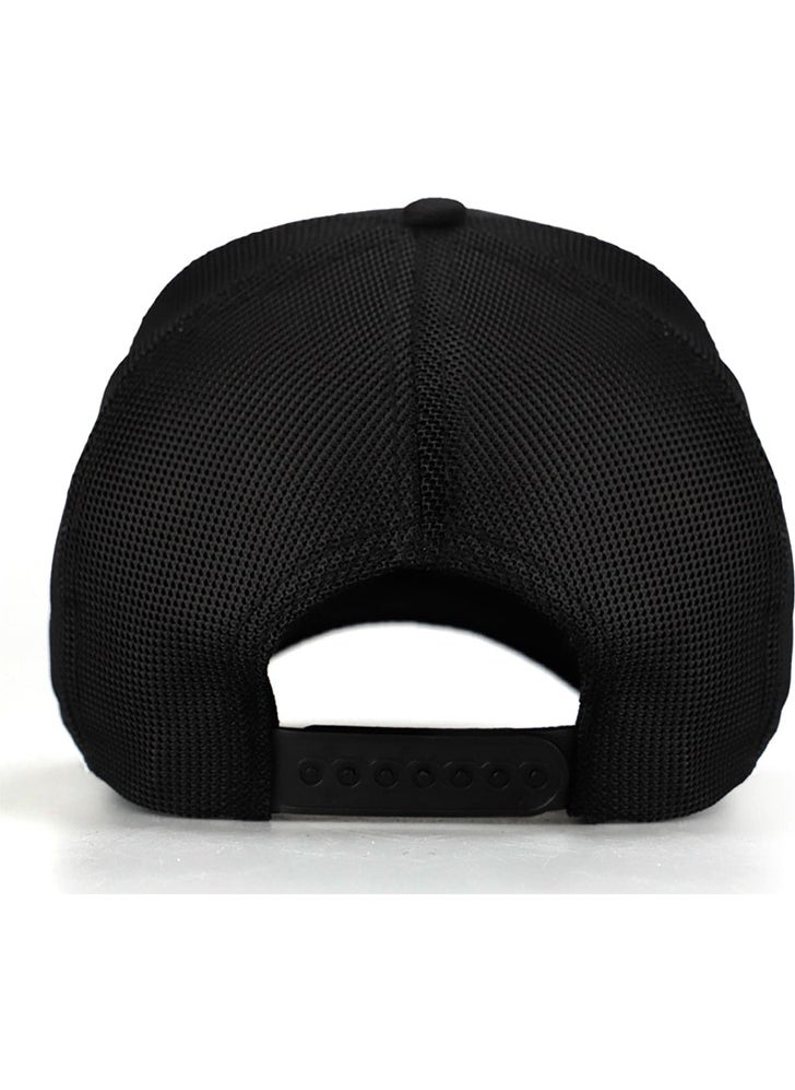 Black Börk - BlackBörk V1 Trucker Lion - Black Hat (Cap) with 13CS Code Logo - Image 1