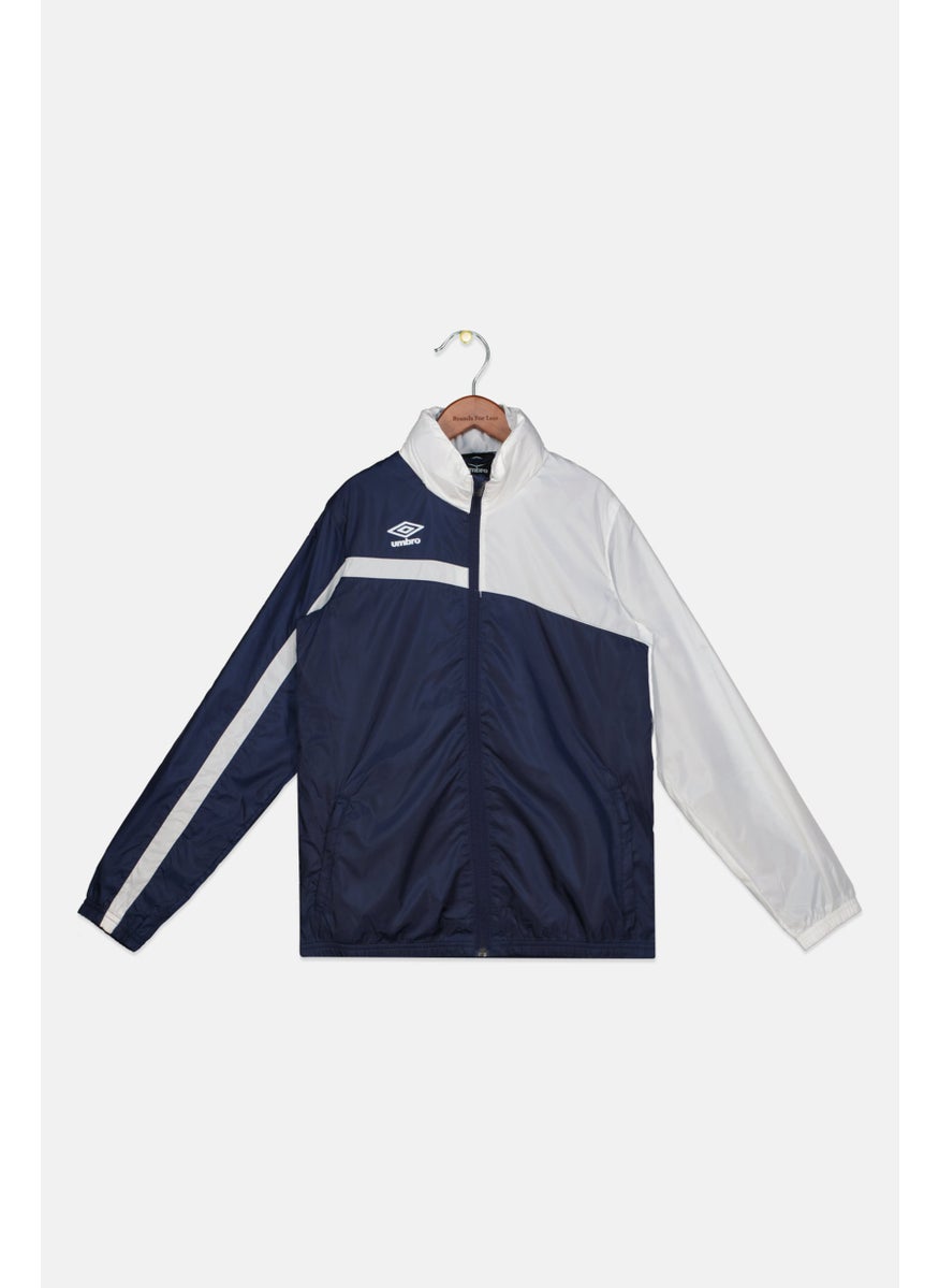 umbro Kids Boy Brand Logo Windbreaker Jackets, Navy  - Image 1