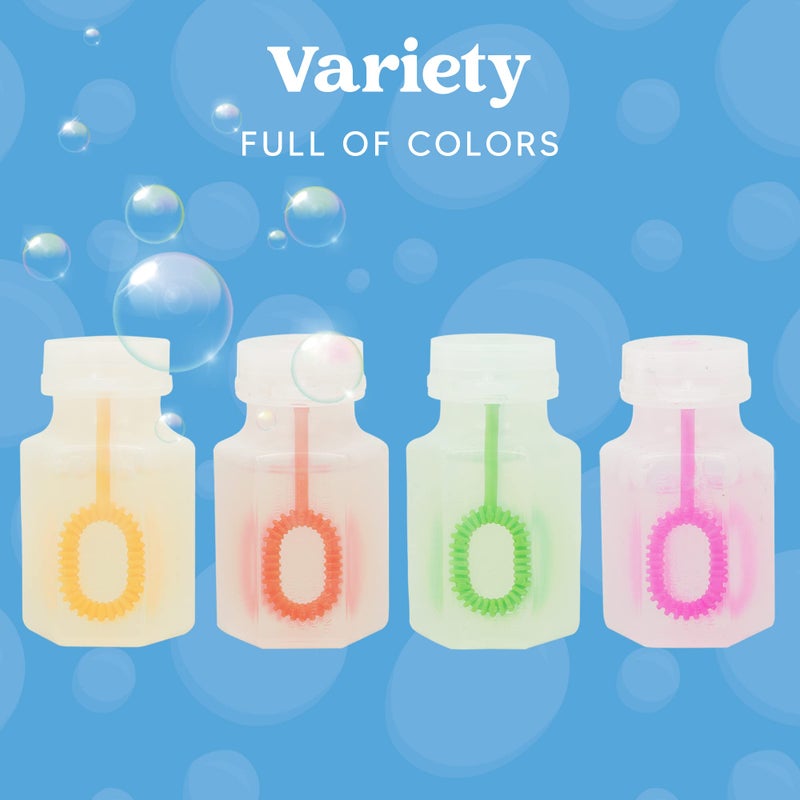 JOYIN 24 Pcs Mini Bubble Wands Assortment Party Favors Toys for Kids Child  Summer Gifts Bubbles Fun Toys Wedding  Bath Time Summer Outdoor Gifts for Girls Boys - Image 3