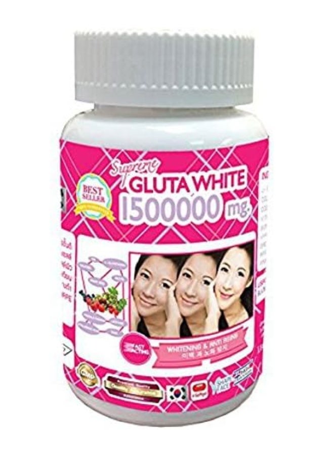 الجلوتا الأبيض جلوتا وايت 1,500,000 ملغ كبسولات هلامية (30 كبسولة) - Image 1