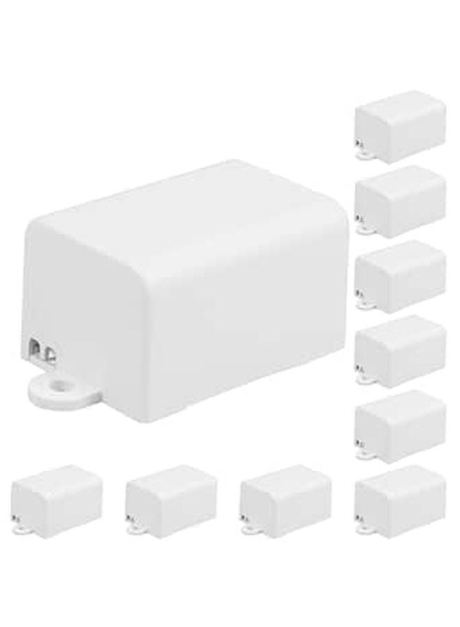 10pcs Plastic Electrical Junction Box Outdoor Wire Extension Cord Protection Enclosure - Image 1