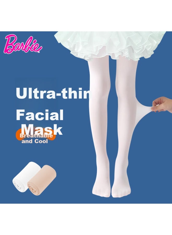 Barbie Girls' Stockings, Spring And Autumn Children's Tights, Summer Thin Leggings, Anti-snagging Ultra-thin White Dance Socks