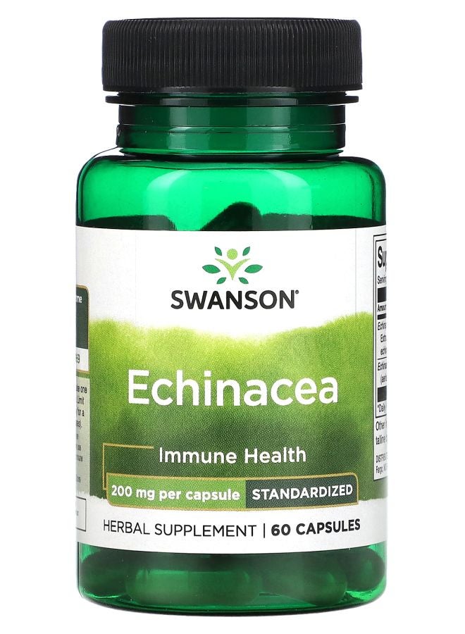 SWANSON Echinacea 200 mg 60 Capsules
