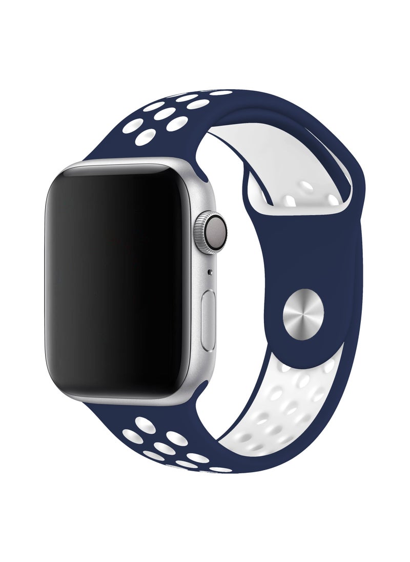 Risen Silicone Sport Band For Apple Watch 49mm 45mm 44mm 42mm Soft Replacement Strap for iWatch SE/SE2 - Series 8/Ultra/7/6/5/4/3/2/1 Nike Sports Edition 