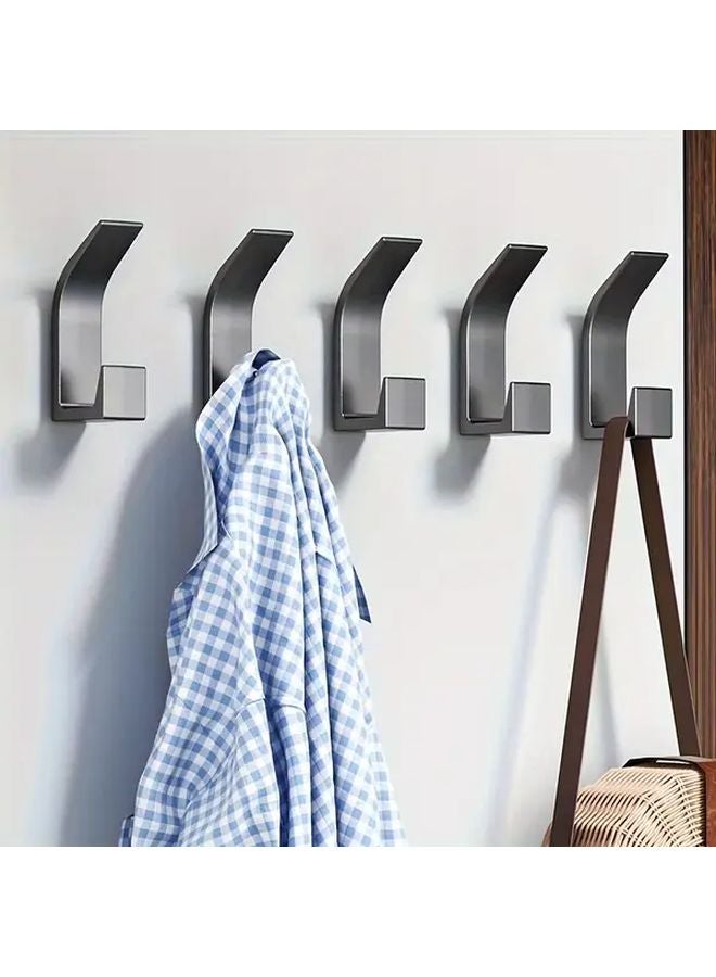 5 Pack White High Low Hooks ABS Material Easy Install Kitchen Bathroom Decor - Image 3