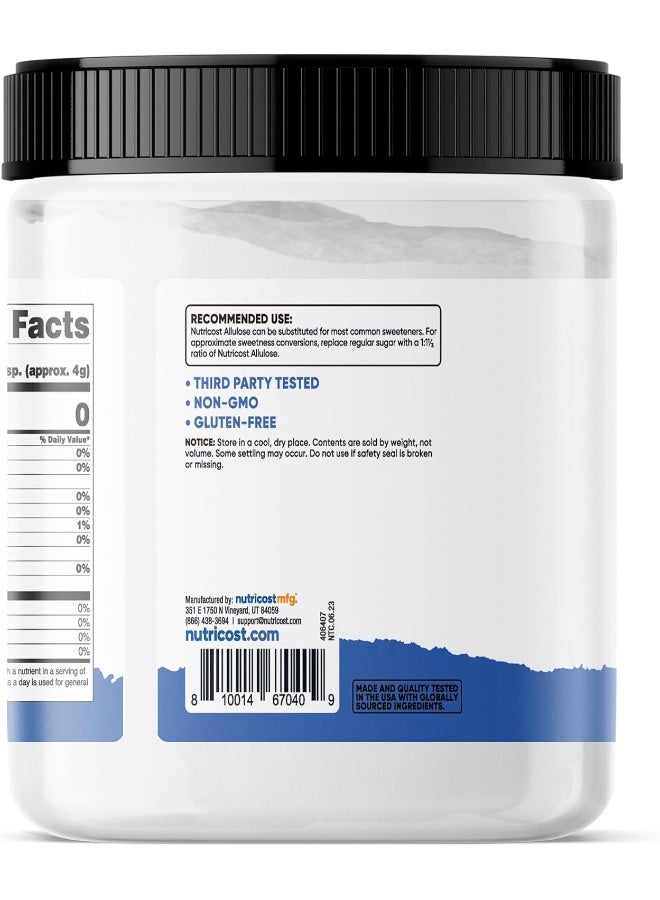 Nutricost Allulose Sweetener (1 LB) - KETO Sugar, 0 Calorie, Low Carb, Natural Sugar Alternative, Crystalline Powder - Image 4