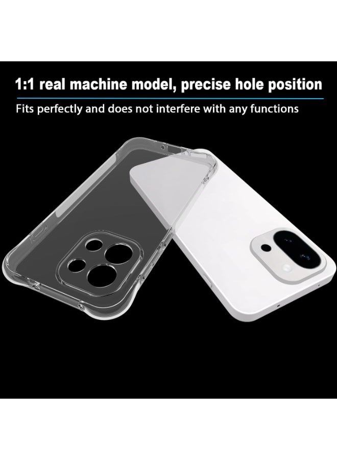 Case for OnePlus 13T / OnePlus 13S, Clear Phone Case with Reinforced Corners Camera Protection Bumper Slim Fit Shockproof Flexible TPU Case for OnePlus 13T / OnePlus 13S - Image 2