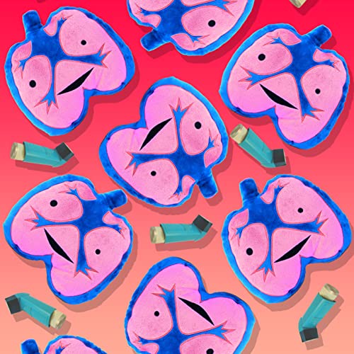 I Heart Guts Lungs Plush- I Got The Beat! - 11" Lung Shaped Plushie for Med Students, Cardiac Nurse, Respiratory Therapist Gifts, Lung Cancer Awareness Products - Image 4