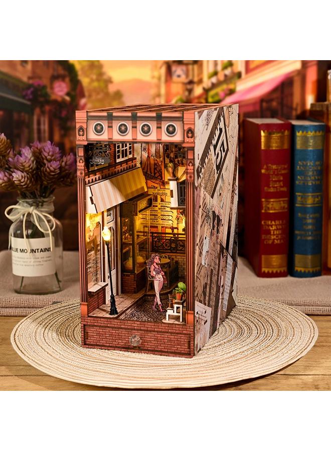 Diy Cabin European Flowers 3D Handmade Assembled Book Stand Model Building Toys For Best Friends - Image 2
