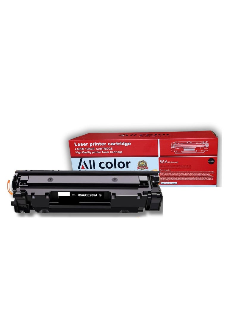 اول كلور خرطوشة حبر بديلة 85A CE285A متوافقة مع طابعات HP LaserJet P1102 / P1102W / 1102 / P1006 / P1109w / M1212nf / M1217nfw وطابعات Canon LBP6000 / LBP6030W / MF3010 – حبر أسود 85A Toner - Image 1