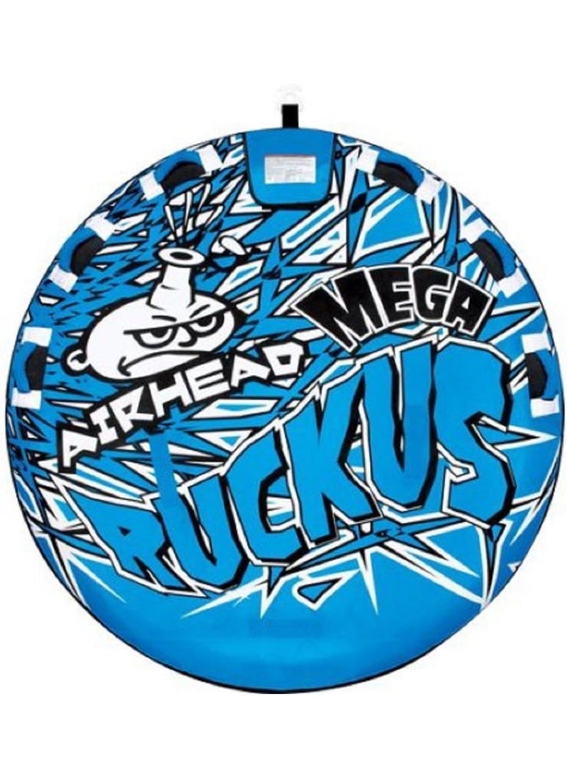 Airhead Airhead Mega Ruckus Towable 13 Rider Tube for Boating and Water Sports KwikConnect Tow DoubleStitched Nylon Cover  Padded Handles 