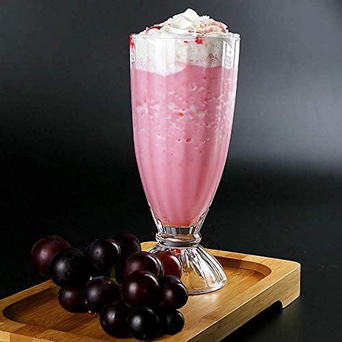 shreenath craft Milkshake Glasses Set of 3- Beer Juice Mocktail Lassi Glass for Better Head Retention, Aroma and Flavor - 300 ml, Crystal Glass Tumbler Juice - Image 1