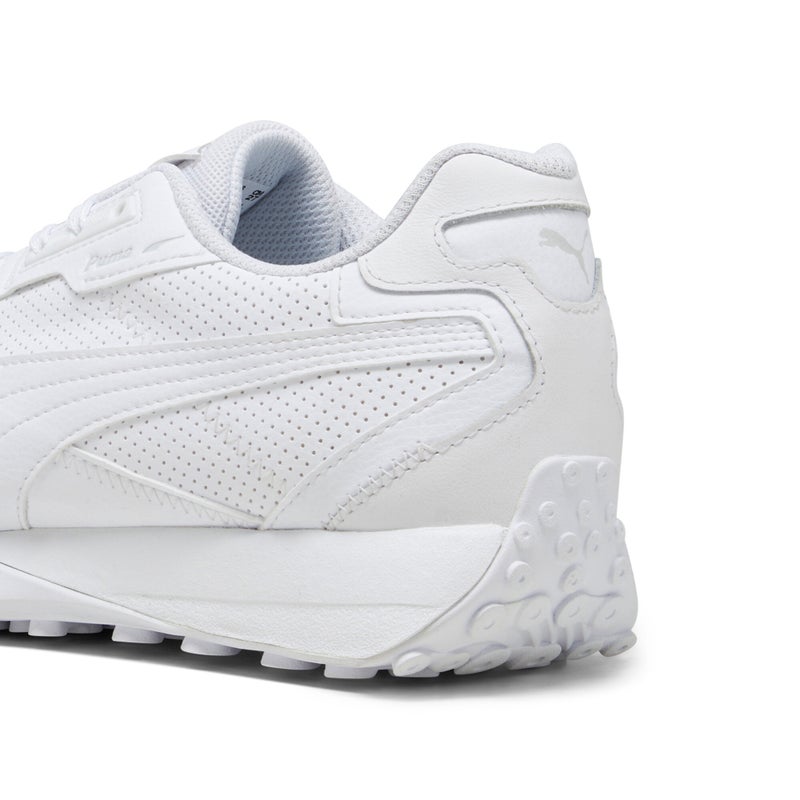 PUMA Blktop Rider Mens White Leather Sneakers - Image 5