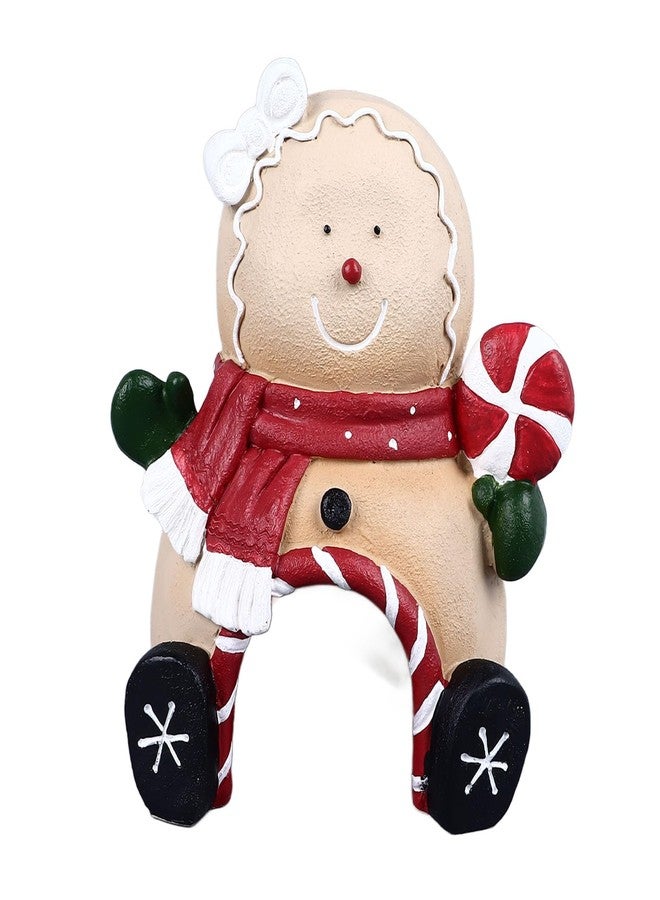FUZHUI Christmas Aquarium Decoration, Festive resins Ornaments for Fish, to and Safe, Multipurpose Home Office Decor, Brings Joyful Ambient, and Long (Christmas Gingerbread Man) - Image 1