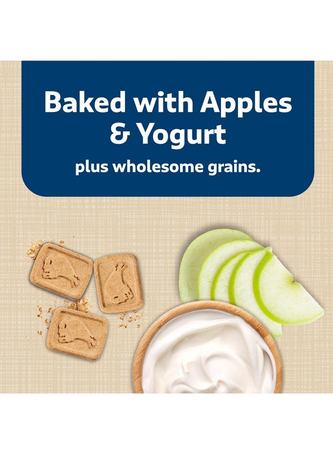 بلو بافلو ألواح بلو بافالو الصحية الصغيرة، بسكويت الكلاب المقرمش، مخبوز في الفرن بمكونات طبيعية، تفاح وزبادي، علبة ٢ رطل - Image 3