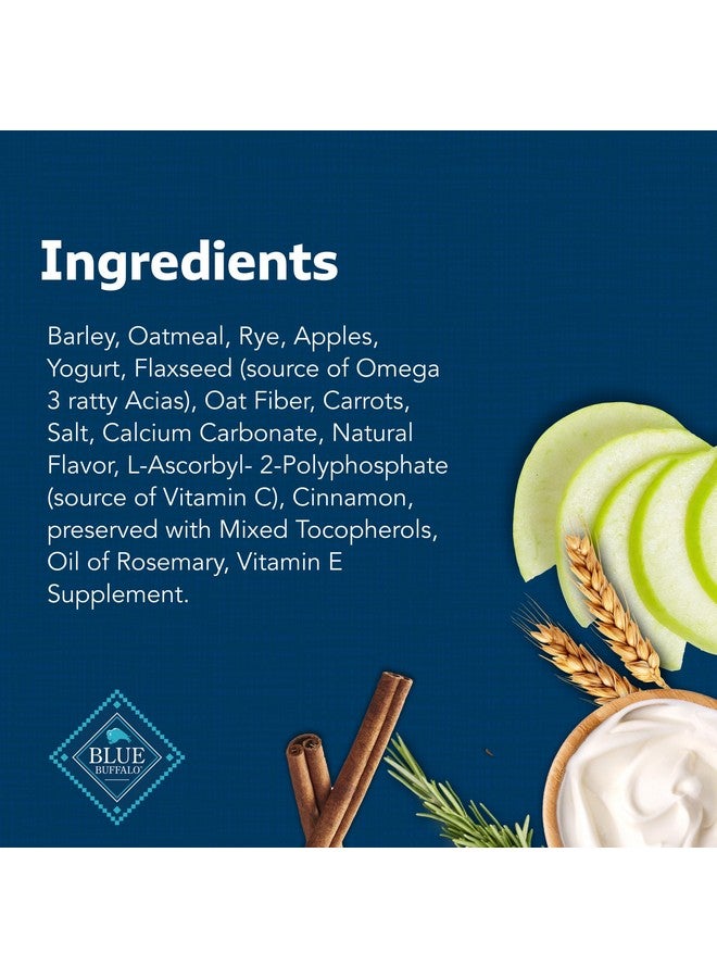 بلو بافلو ألواح بلو بافالو الصحية الصغيرة، بسكويت الكلاب المقرمش، مخبوز في الفرن بمكونات طبيعية، تفاح وزبادي، علبة ٢ رطل - Image 5