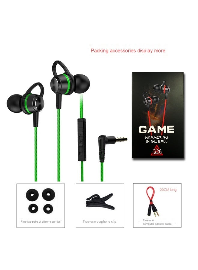Gaming Wired In-Ear Headphones with Microphone for PC and Mobile - Perfect for FPS Games