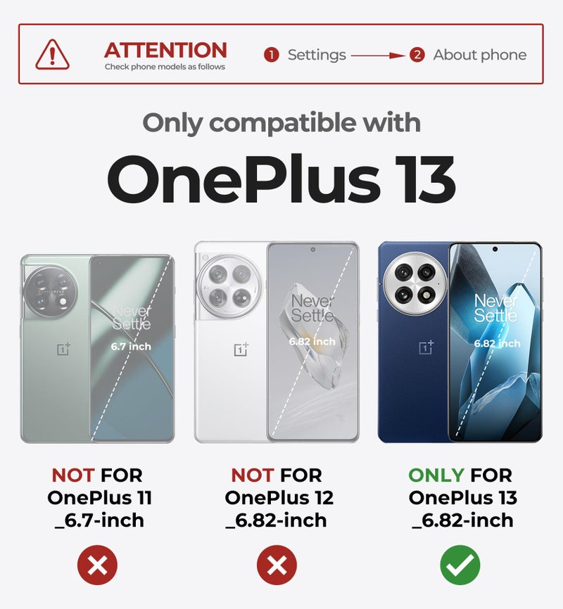 Dexnor for OnePlus 13 Case, [2 Front Frame] [Built-in Screen Protector & Kickstand] [Work with Fingerprint ID] Heavy Duty Protection Shockproof Case for OnePlus 13 5G (2025), Phantom Purple - Image 2