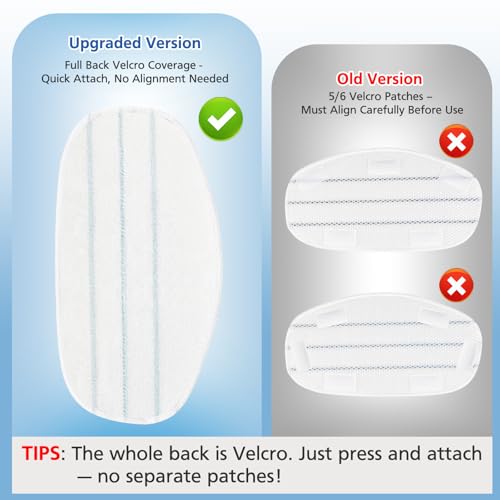 LINNIW 6 Pack Replacement Steam Mop Pads Compatible for PurSteam ThermaPro 10-in-1 - Image 3
