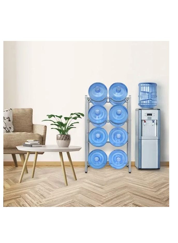 Water bottle storage stand 5 gallon cooler Jug rack for 8 bottles heavy duty storage - Image 1