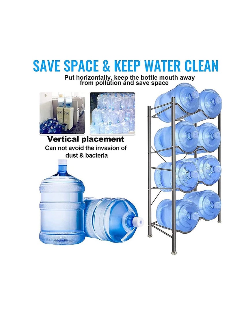 Water bottle storage stand 5 gallon cooler Jug rack for 8 bottles heavy duty storage - Image 2