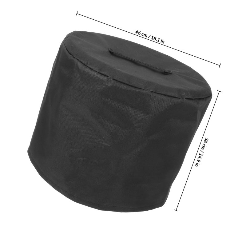 Portable Oxford Cloth Fire Pit Cover Courtyard Fire Pit Outdoor Rain Cover for Patio - Image 2