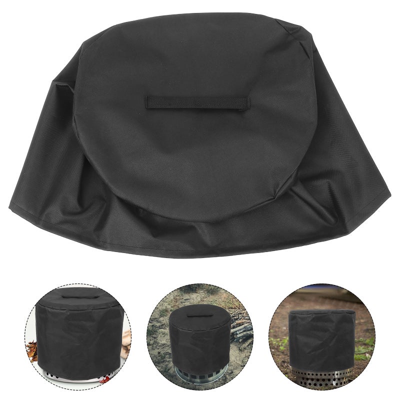 Portable Oxford Cloth Fire Pit Cover Courtyard Fire Pit Outdoor Rain Cover for Patio - Image 1