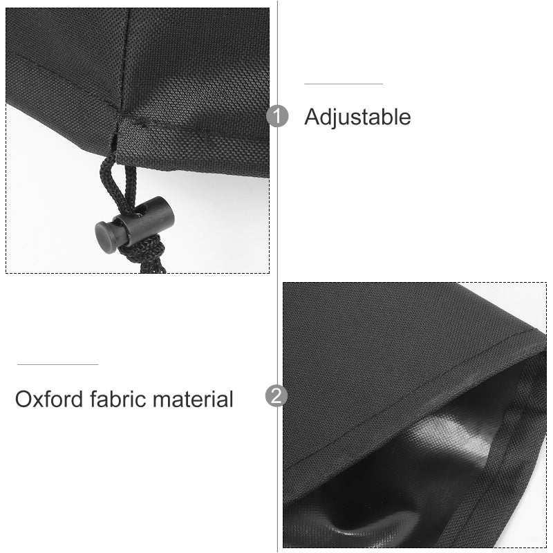 Portable Oxford Cloth Fire Pit Cover Courtyard Fire Pit Outdoor Rain Cover for Patio - Image 5