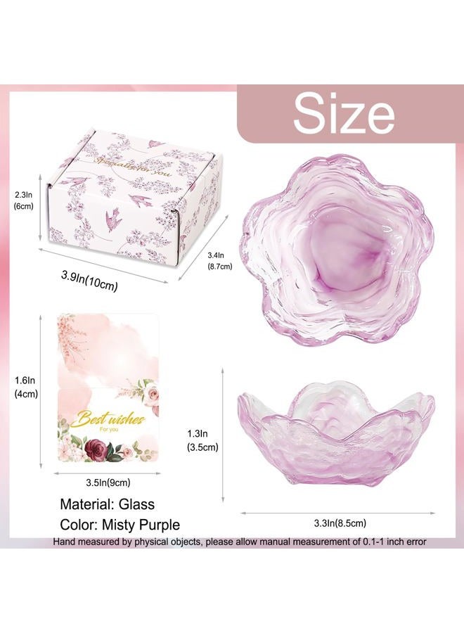Binoster Flower Jewelry Dish Ring Holder Jewelry Tray Cute Vanity Organiser Room Decor Aesthetic Nightstand Bathroom Bedroom Decor Trinket Dish Small Valentine's Friendship Christmas Birthday Gifts for Women - Image 5