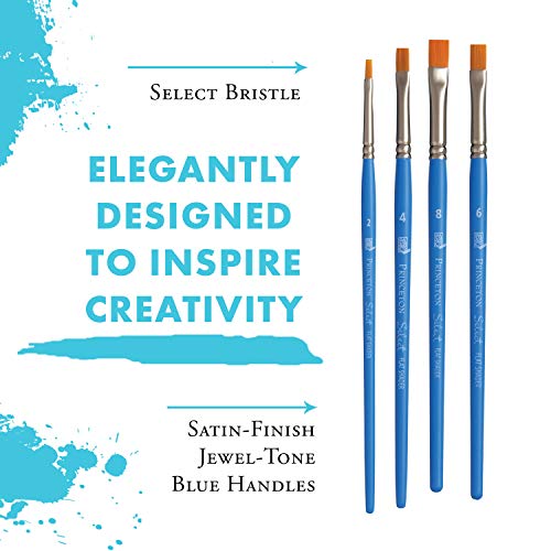 Princeton Select Artiste, Series 3750, Paint Brush for Acrylic, Watercolor and Oil, Set of 4 - Image 4