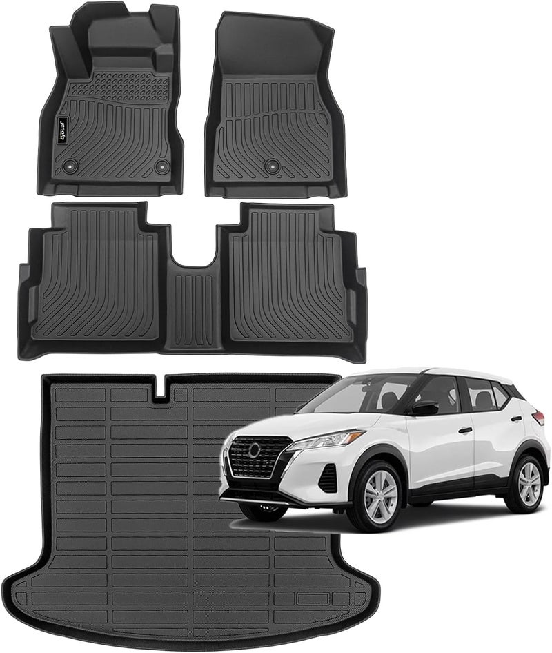 JENOFA Floor Mats for Nissan Altima 2014-2018 Floor Liner All Weather Car Mats Custom Fit 2017 Altima Durable Waterproof Car Mat Accessories  Black - Image 1