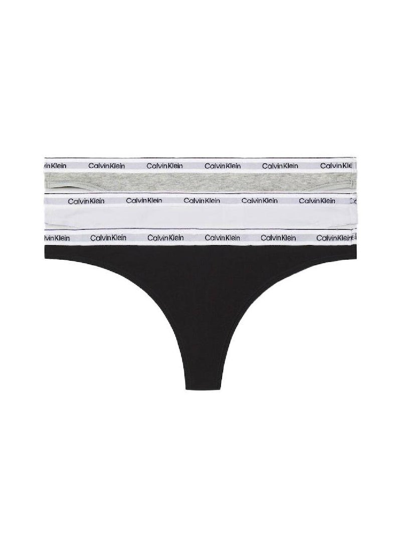 CALVIN KLEIN 3 Pack Thongs - Modern Logo - Image 2
