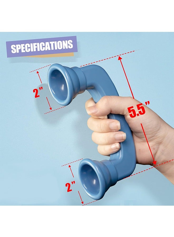 2 Pack Whisper Phones Speech Therapy Toys for Reading  Auditory Feedback - Improve Fluency, Comprehension  Pronunciation- Hear Myself Sound Phone - Blue and Red, Large - Image 4