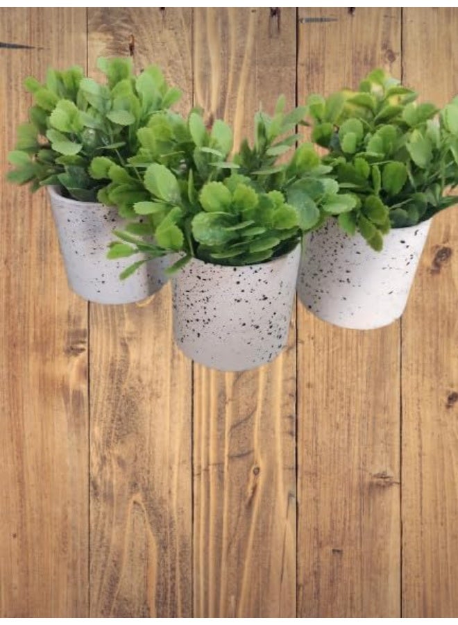 MySouqEg.Store قطعة واحدة - نبتة اصطناعية في وعاء - نبتة بأوراق عريضة صناعية خضراء في وعاء مزخرف لديكور المنزل والمكتب. - Image 2